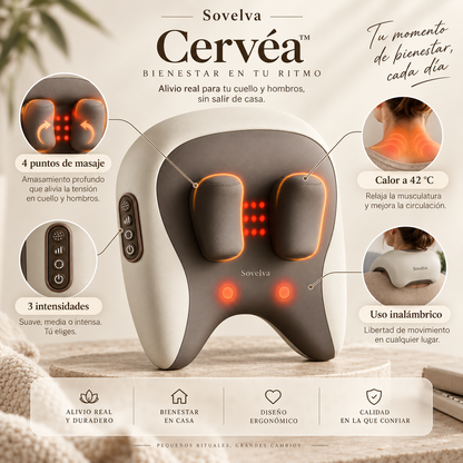 Sovelva Cervéa™ — Masajeador Cervical de 4 Puntos
